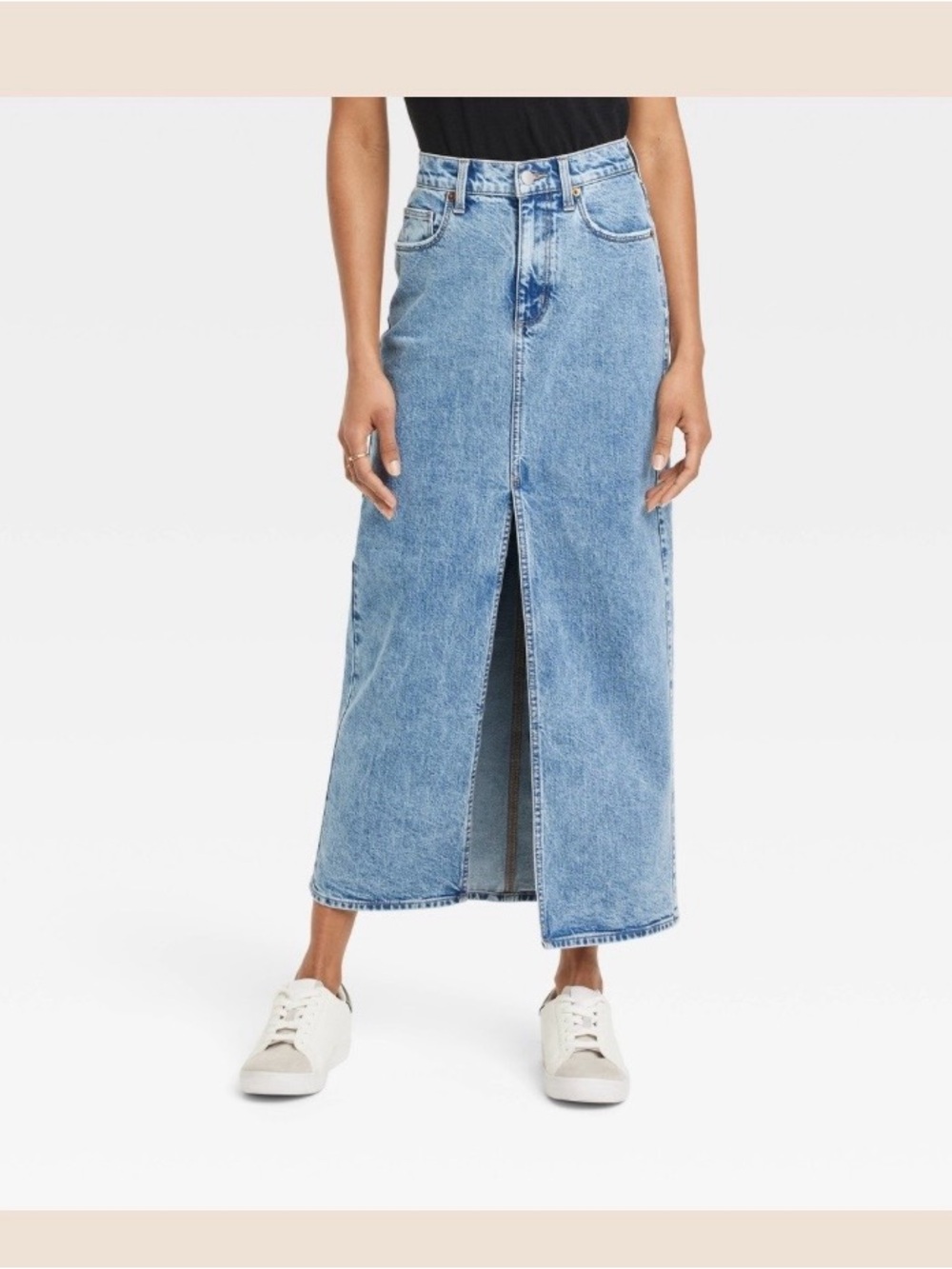Universal Thread Women's Denim Maxi Skirt - Medium Wash - Size 16 NWOT